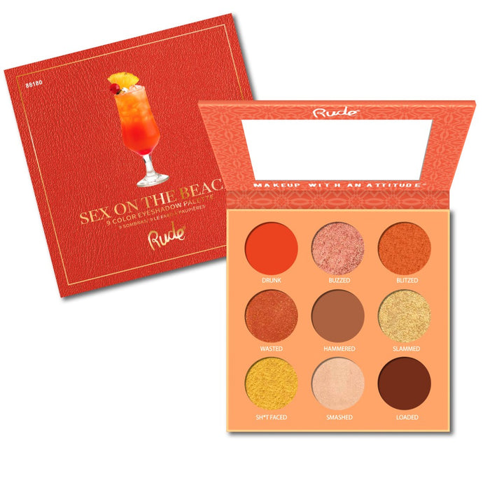 RUDE Cocktail Party 9 Color Eyeshadow Palette by Avera Group