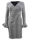 Lauren by Ralph Lauren Women's Plaid Ruched Dress by Vanessa Jane