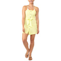 Miken Swim Womens Yellow Button Front Closure Tie Adjustable, Size Medium by Vanessa Jane