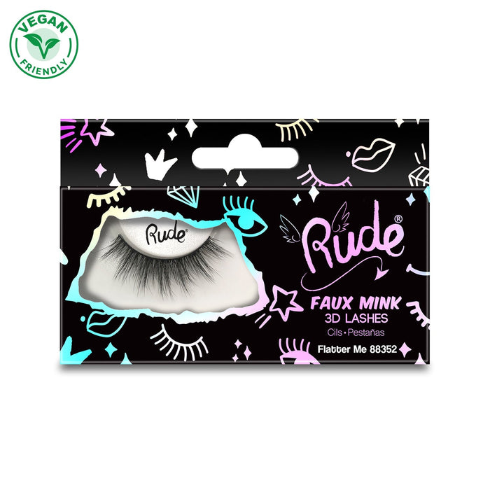 RUDE Essential Faux Mink 3D Lashes - Flatter Me by Avera Group