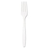 Dart Guildware Heavyweight Plastic Forks, White, 100/Box, 10 Boxes/Carton