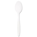 Dart Guildware Heavyweight Plastic Teaspoons, White, 100/Box, 10 Boxes/Carton