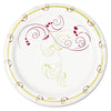 Dart Symphony Paper Dinnerware, Mediumweight Plate, 6" dia, Tan, 125/Pack, 8 Packs/Carton