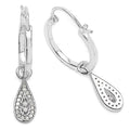 0.28 Carat Genuine White Diamond .925 Sterling Silver Earrings by Bids.com