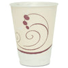 Dart Trophy Plus Dual Temperature Insulated Cups in Symphony Design, 12 oz, Beige, 100/Pack