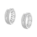 10K White Gold Diamond Hoop Earring (1/2 cttw, I-J Color, I2-I3 Clarity) by Bids.com