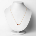 18k Gold Plated Genuine Garnet Infinity Heart Pendant Necklace by Fine Color Jewels
