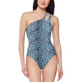 Jessica Simpson Printed Sassy Safari One-Shoulder One-Piece Swimsuit by Vanessa Jane