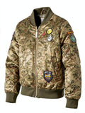 Limited Too Girls Too Bomber W/Patches & Quilted Sleeves, Size 5/6 by Vanessa Jane