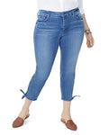 NYDJ Womens Plus Size Ami Skinny Ankle with Tie Hem, Size 24W by Vanessa Jane