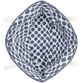 International Concepts Patriotic Tropical Star Straw Tote Blue by Vanessa Jane
