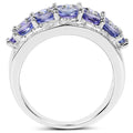 2.72 Carat Genuine Tanzanite .925 Sterling Silver Ring by Bids.com