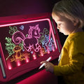 LED Light-Up Doodle Board – 9 Double-Sided Cards with Markers, Art Toy for Kids 3-8 by DailySale