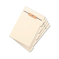 Smead Stackable Folder Dividers with Fasteners, 1/5-Cut End Tab; Top Tab, Letter Size, Manila, 50/Pack