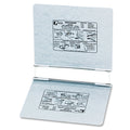 ACCO PRESSTEX Covers with Storage Hooks, 2 Posts, 6" Capacity, 11 x 8.5, Light Gray