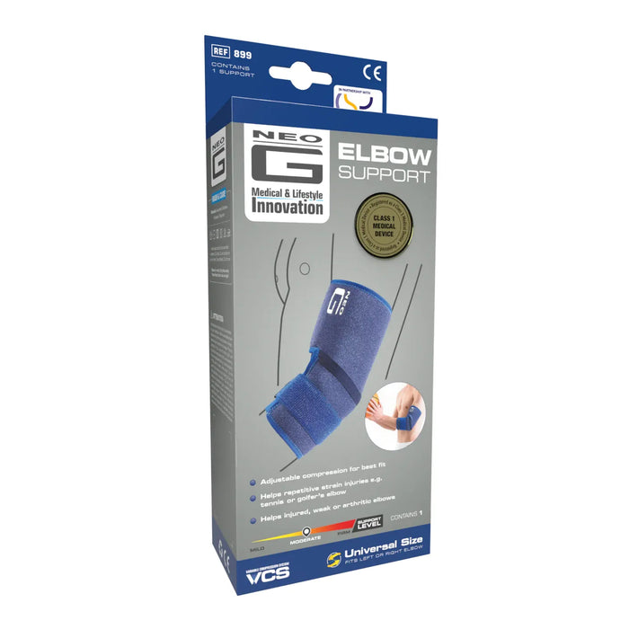 Neo G Elbow Support | Adjustable Compression Brace | One Size Fits Most (OSFM) by Pasteur Pharmacy