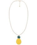 Alfani Gold-Tone Colored Pineapple Long Pendant Necklace by Vanessa Jane