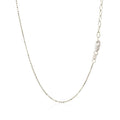 14k White Gold Necklace with Round Diamond Charms by Bids.com