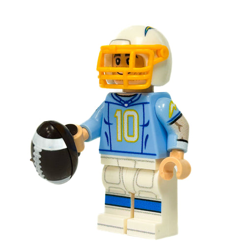 #10 QB LA Football Player Minifig by B3 Customs