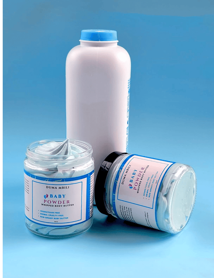 Baby Powder Whipped Body Butter by Duma Mbili LLC