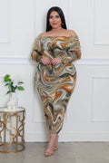 To The Beat Plus Size Dress by Fasheabe