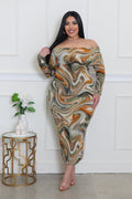 To The Beat Plus Size Dress by Fasheabe