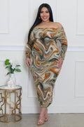 To The Beat Plus Size Dress by Fasheabe