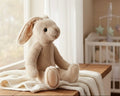 Long Ear Bunny Stuffed Animal - 14" Ultra Soft Plush | Cream by ozznekshoes