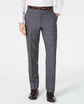 Michael Kors Mens Classic-Fit Airsoft Stretch Plaid Suit Pants by Vanessa Jane