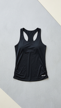 Bench Women's Rouched Active Tank, Black, Size XL by Vanessa Jane
