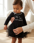 Bonnie Baby Baby Girls Appliqued Knit Tutu One-Piece Dress, Black, 18 Months by Vanessa Jane