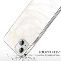 White Marble Series Case - iPhone 13 Mini by Zerodamage Sahara Case LLC