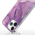 iPhone 15 Pro Max Purple Marble Case - Stylish Protection | Inspire Series by Zerodamage Sahara Case LLC
