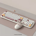 Wireless Keyboard & Mouse Combo - Silent Click, Colorful 104 Keys by Zerodamage Sahara Case LLC