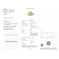 3Cttw Radiant Shaped Yellow Lab Grown Diamond (F/VS) Accented Three Stone Engagement Ring 14K Gold by Fine Color Jewels