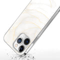 iPhone 15 Pro White Marble Case - Classic Design | Inspire Series by Zerodamage Sahara Case LLC