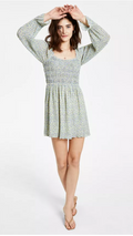 Lucy Paris Smocked Printed Dress, Size Medium by Vanessa Jane