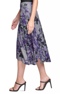 Calvin Klein Floral-Print Asymmetrical MIDI Skirt, Size XL by Vanessa Jane