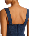 Aqua Square Neck Mini Tank Dress, Size Large by Vanessa Jane