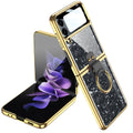 Inspire Series Marble Case with Ring - Samsung Galaxy Z Flip4 by Zerodamage Sahara Case LLC