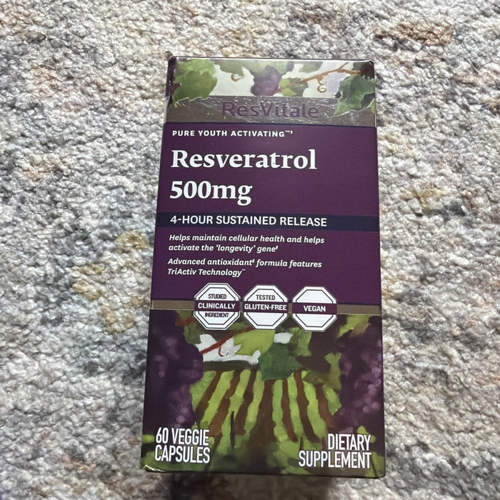 ResVitále Resveratrol 500 mg - Resveratrol Supplement for Men & Women - 60 Caps by Price Is Right Miami