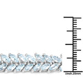 10.12 Carat Genuine Aquamarine .925 Sterling Silver Bracelet by Bids.com