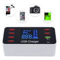 8A40W Charger Adapter Type C Hubs Quick Charge 3.0 USB Multi Port USB Charger Dock Station LCD Display with Smart Identification by DailySale