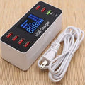 8A40W Charger Adapter Type C Hubs Quick Charge 3.0 USB Multi Port USB Charger Dock Station LCD Display with Smart Identification by DailySale