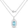 9.60 Carat Genuine Green Topaz .925 Sterling Silver Pendant by Bids.com