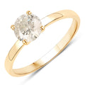 0.90 Carat Genuine TLC Diamond 14K Yellow Gold Ring by Bids.com