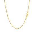 14k Yellow Gold Bead Chain 1.5mm by Bids.com