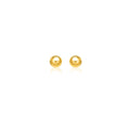 14k Yellow Gold Round Motif Stud Earrings (7.0 mm) by Bids.com
