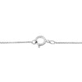 .925 Sterling Silver 1/4 Cttw Brilliant-Cut Diamond Open Heart Twisted Awareness Ribbon 18" Pendant Necklace (H-I Color, I1-I2 Clarity) by Bids.com