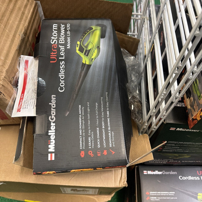 Mueller UltraStorm Cordless Electric Leaf Blower, 140 MPH, 20V by Price Is Right Miami